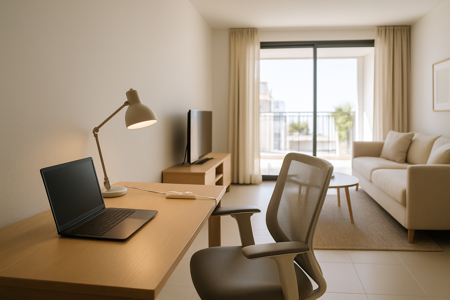 Coin bureau avec Wi-Fi dans un Airbnb business à Alicante