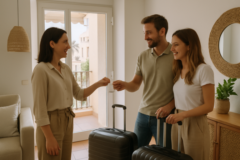 Concierge gérant une bagagerie et un départ tardif Airbnb à Alicante